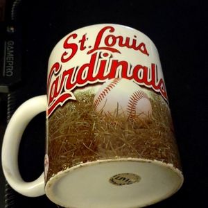 Red and white stl cardinals mug